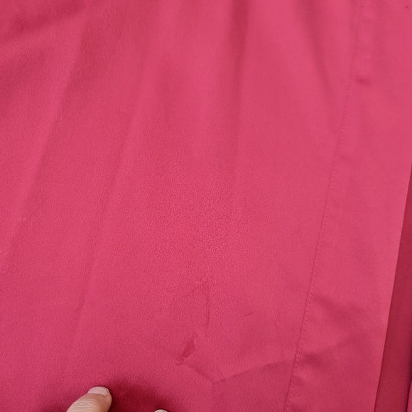 Cabernet red satin long robe large - Picture 5 of 5